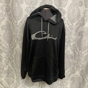 Drake hoodie black with grey